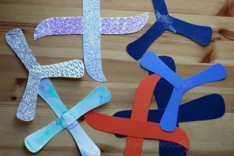 Make an Indoor Paper Boomerang with the Kids  Science projects for 