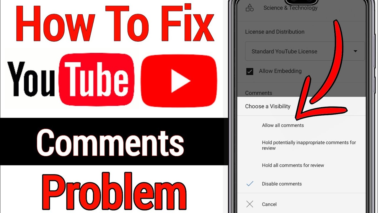 How To Fix YouTube comments Problem 2022  YouTube Comment Not 