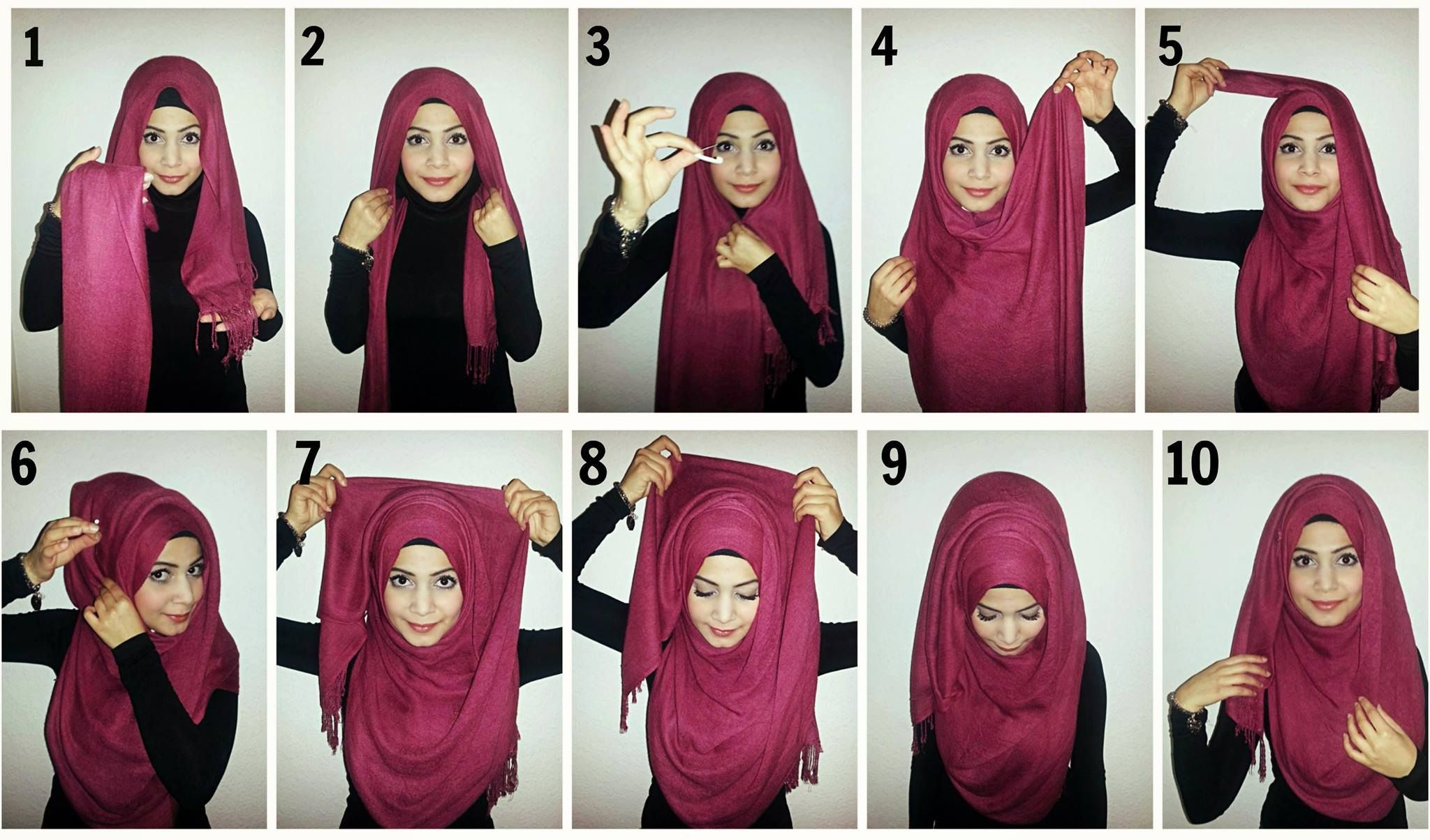 How To Wear Modern Hijab Step By Step