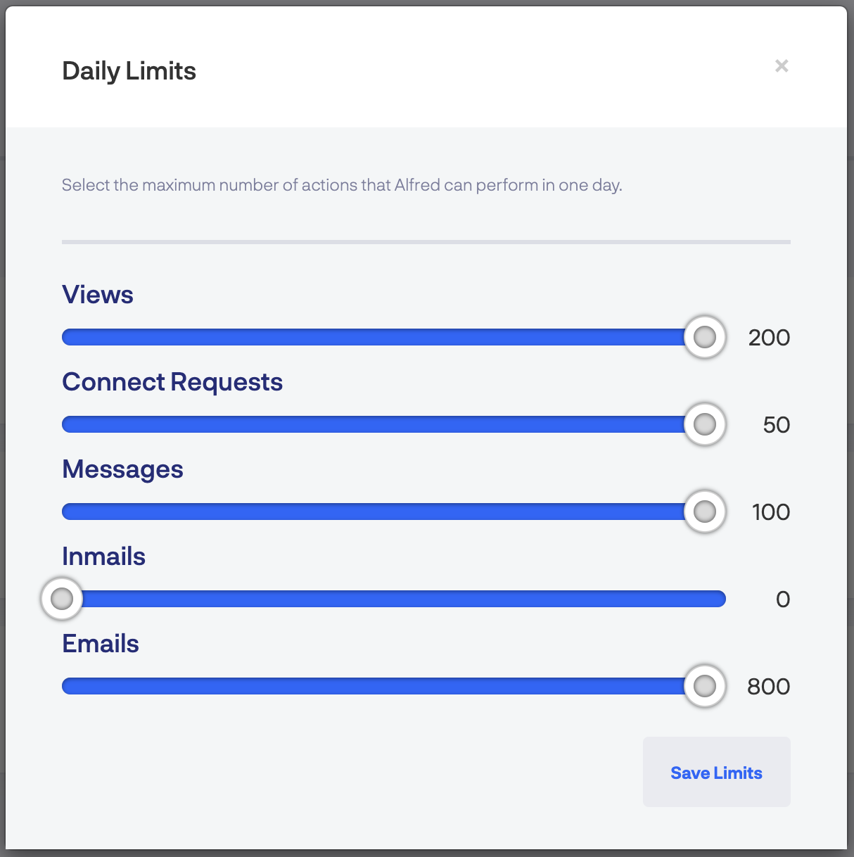 Inbuilt Safety Usage Limits