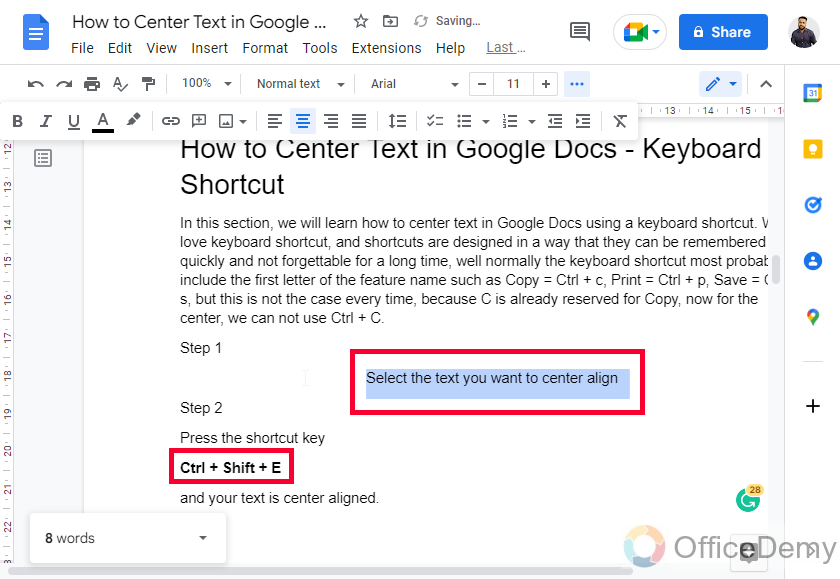 StepbyStep Guide to Centering Text in Google Docs  Technology