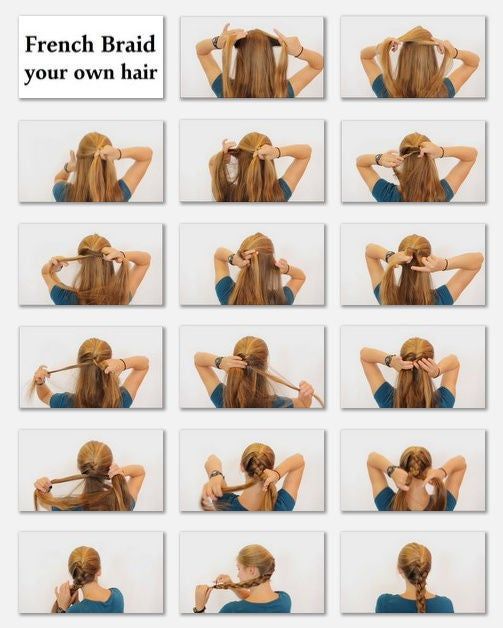 How to French Braid Your Own Hair  Braiding your own hair Braids for 