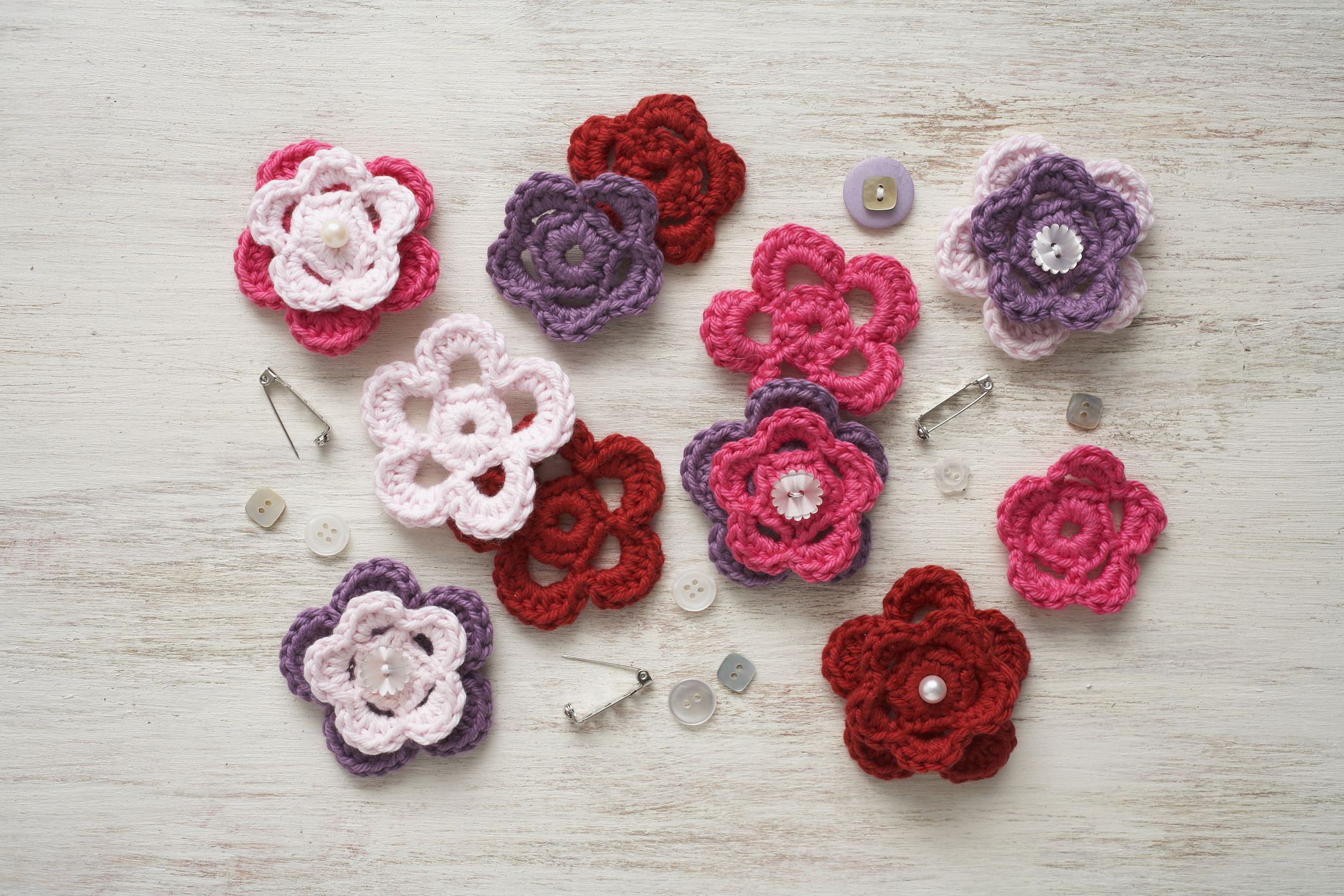 Easy and Free Crochet Flower Pattern