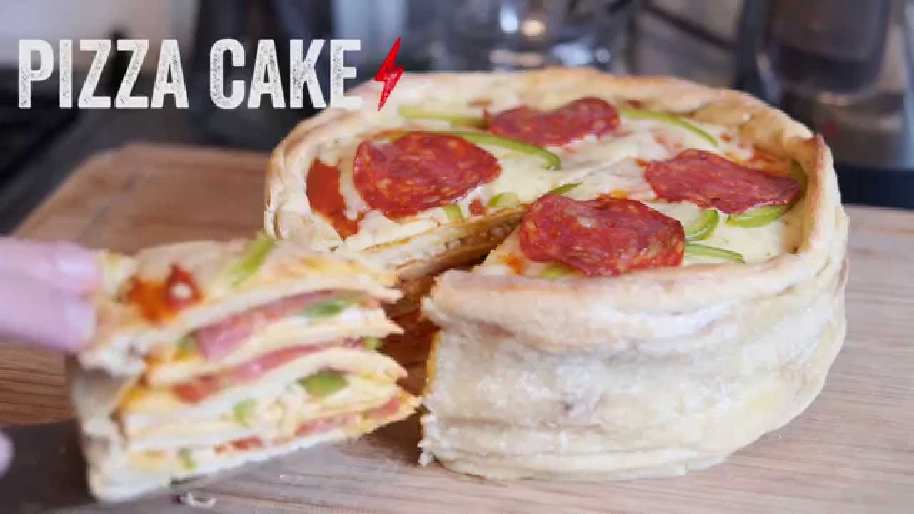 HOW TO MAKE A PIZZA CAKE  YouTube