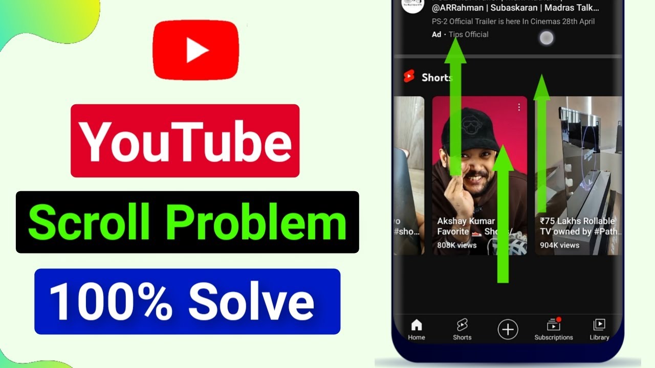 YouTube Scroll Problem  YouTube