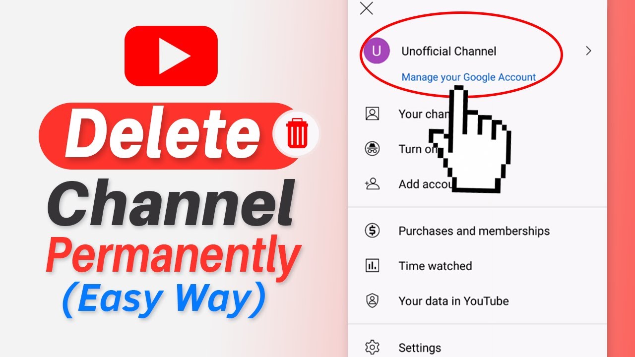 How to Delete YouTube Channel Permanently on Phone 2023 Easy Way 