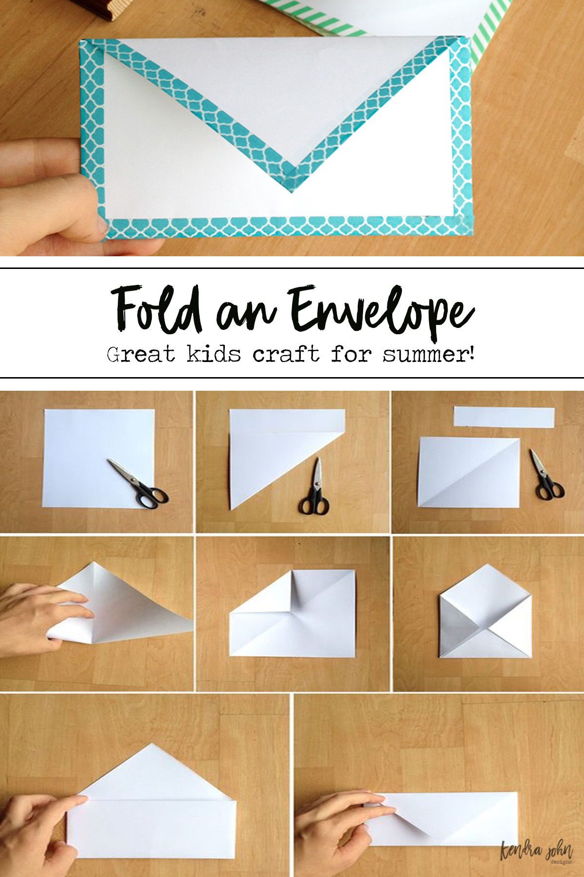 How To Make Envelope Out Of Paper  Origami Sample