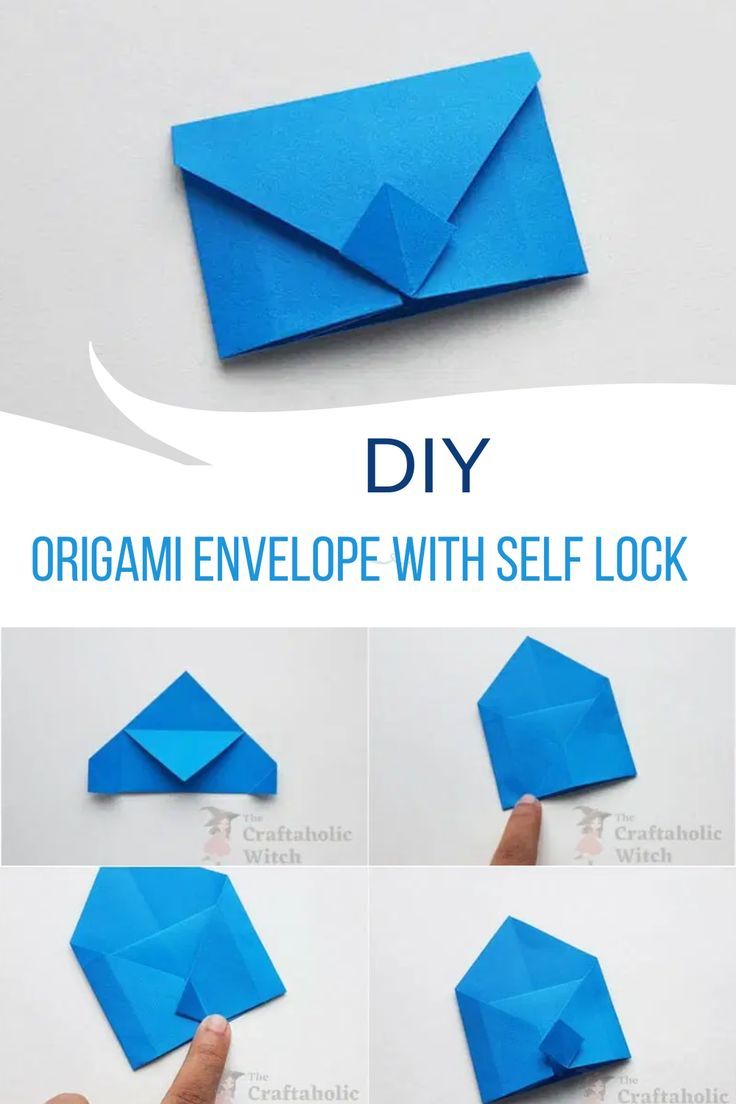 DIY Origami Envelope with Self Lock