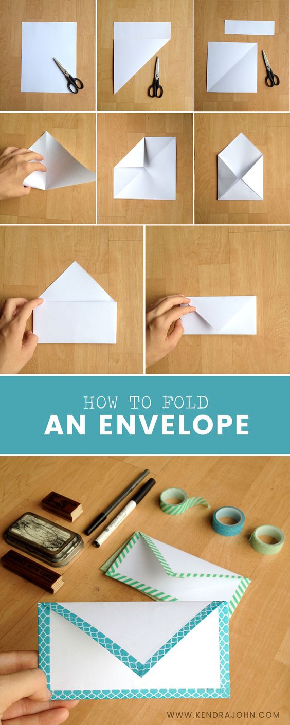 DIY Paper Envelope Easy  Kendra John Designs