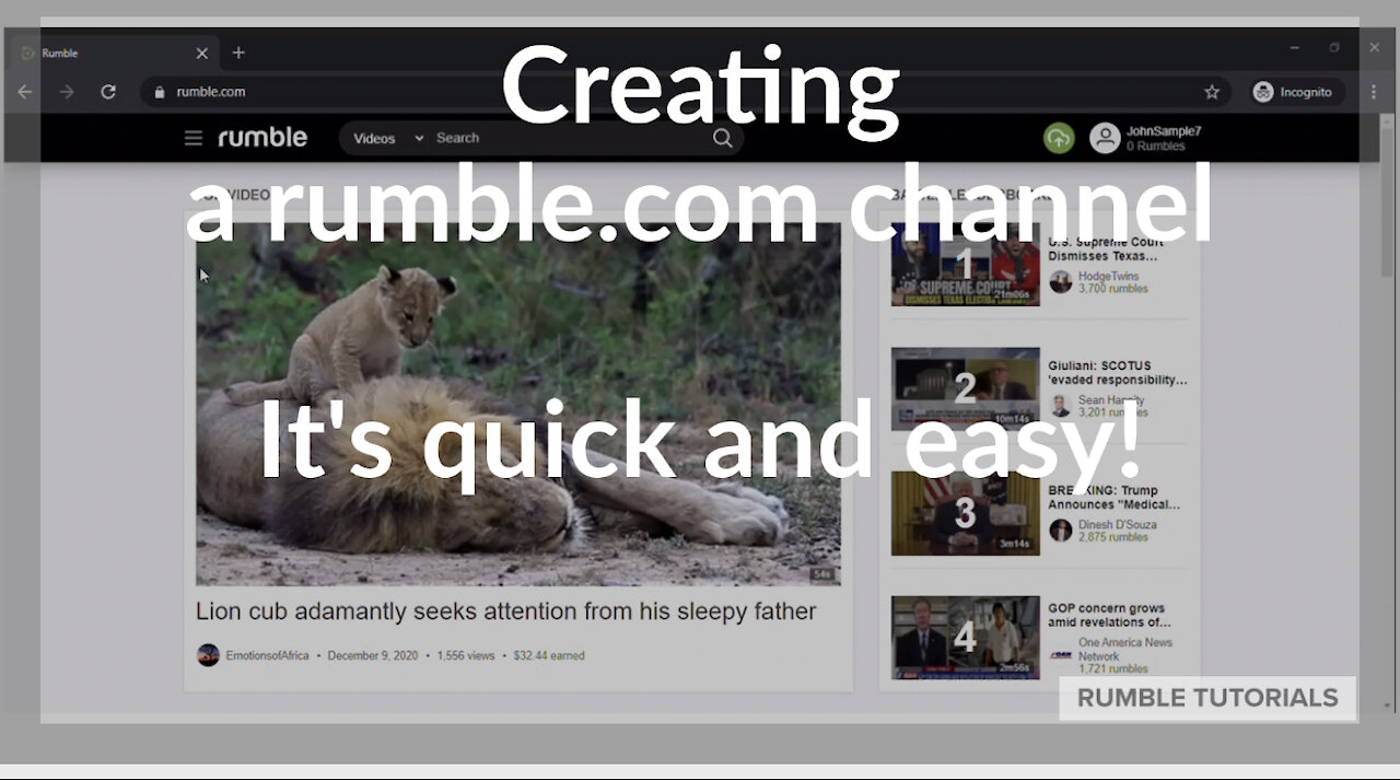 How to Create a Channel on Rumble and Start Sharing Your Content