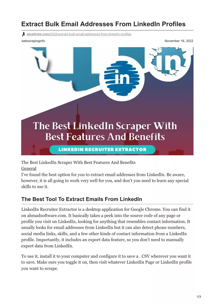 Guide to Retrieving Email Addresses from LinkedIn Profiles