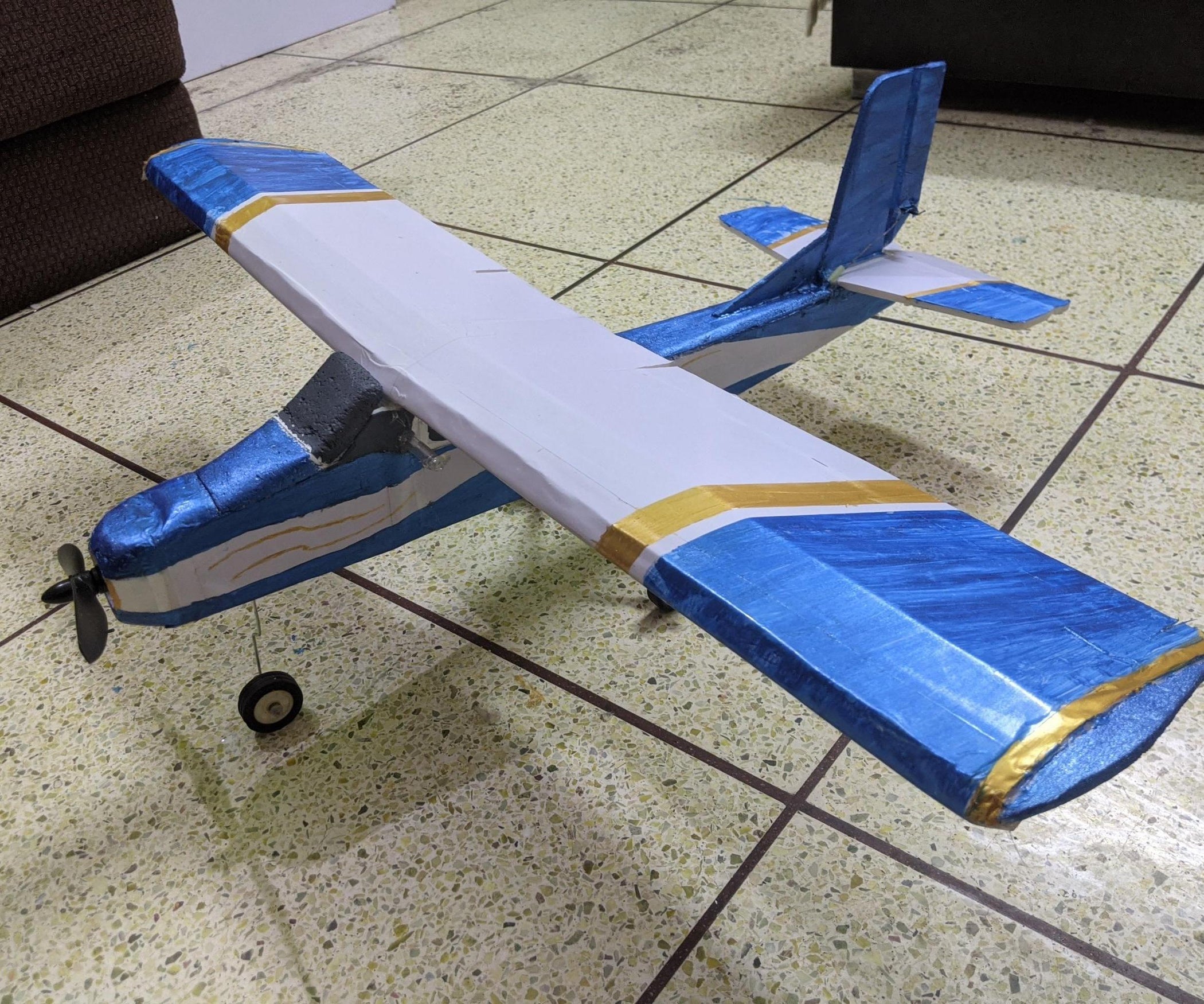 Homemade RC Cessna Skyhawk Plane EASY BUILD  7 Steps with Pictures 