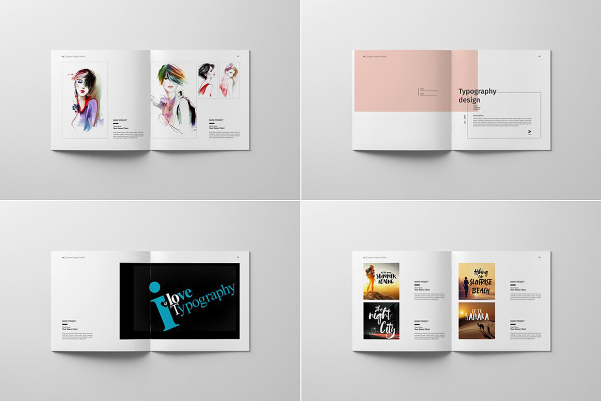 Graphic Portfolio Layout Design On Behance  Bank2homecom