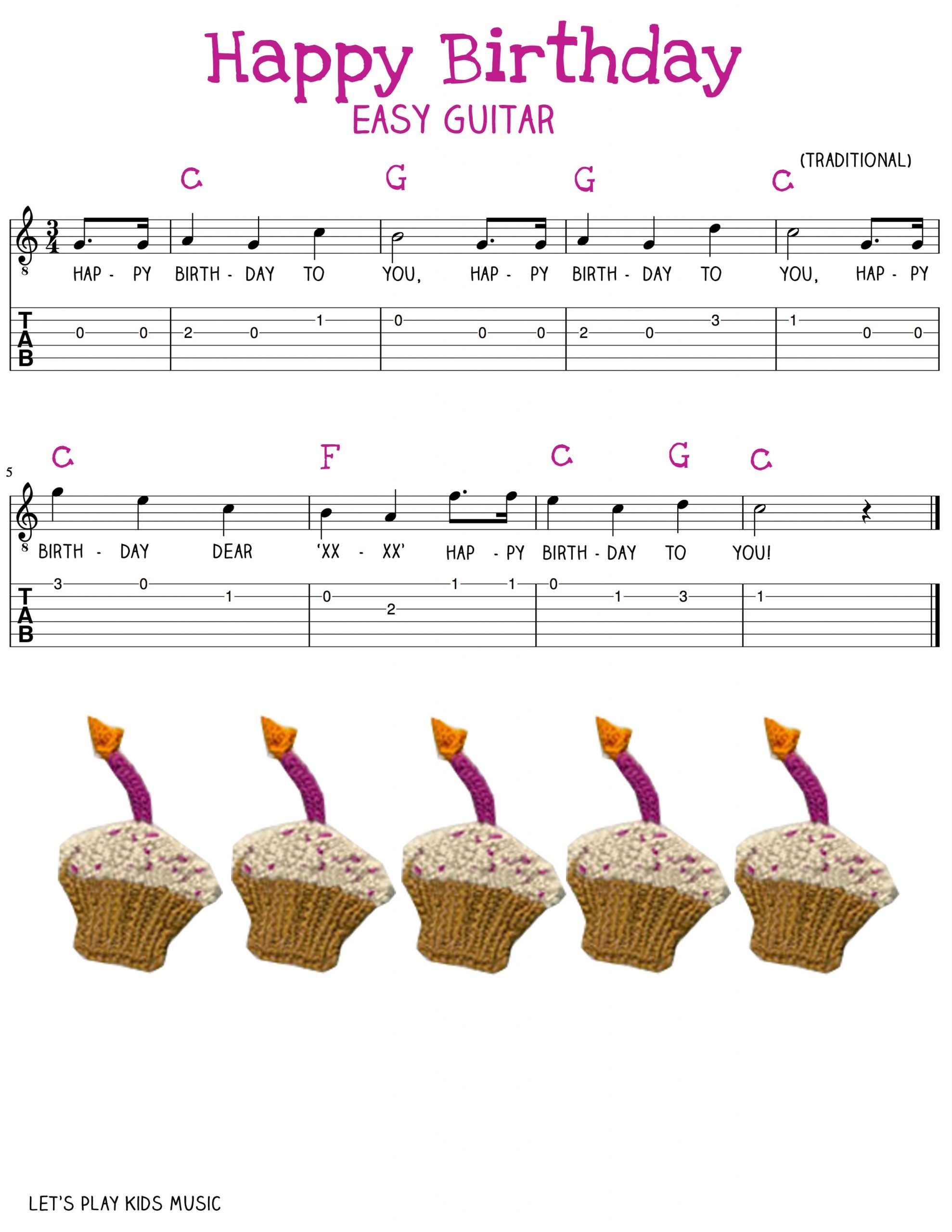 Learn to Play the Happy Birthday Tune on Guitar Using Dailymotion Resources