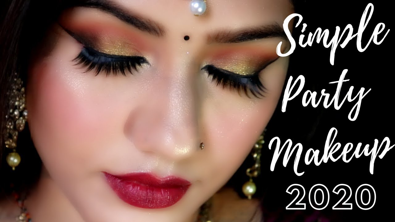 Simple Party Makeup Tutorial 2020  YouTube