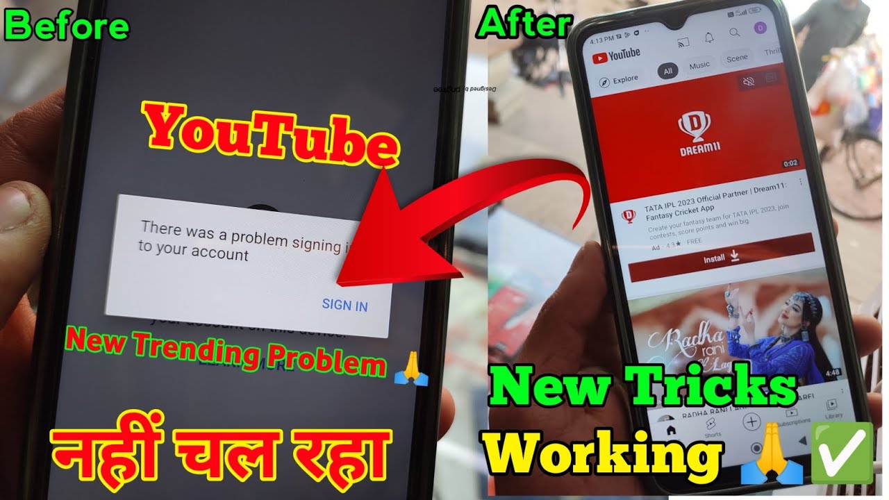 YouTube not working there was a problem signing in to your account
