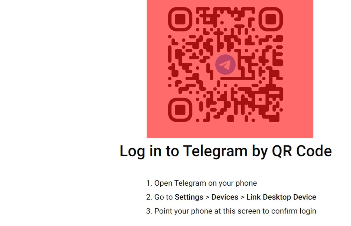 Using QR Codes to Connect with People on Telegram