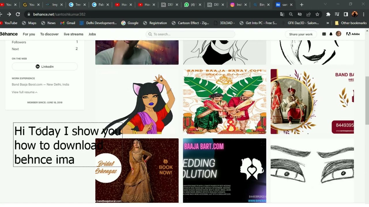 how to dowload behance image  YouTube