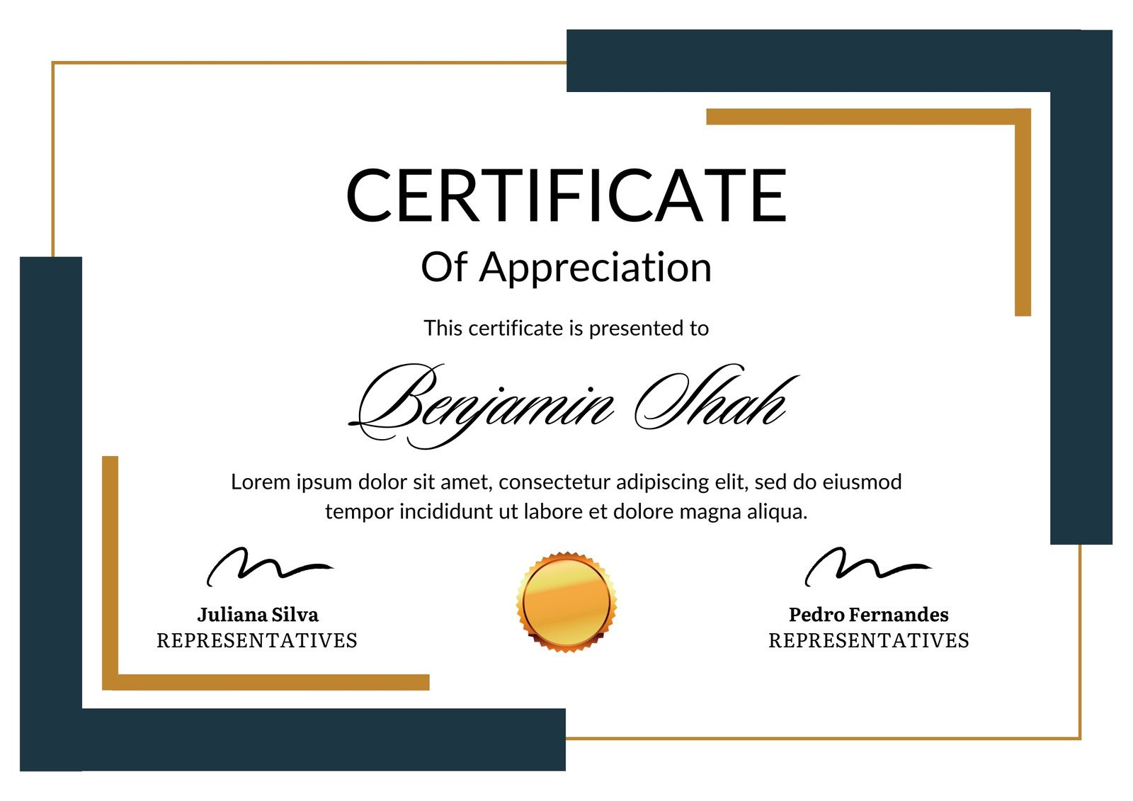 Acknowledgement Certificate Templates