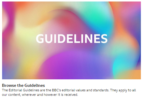 BBC publishes new Editorial Guidelines  BBC Watch