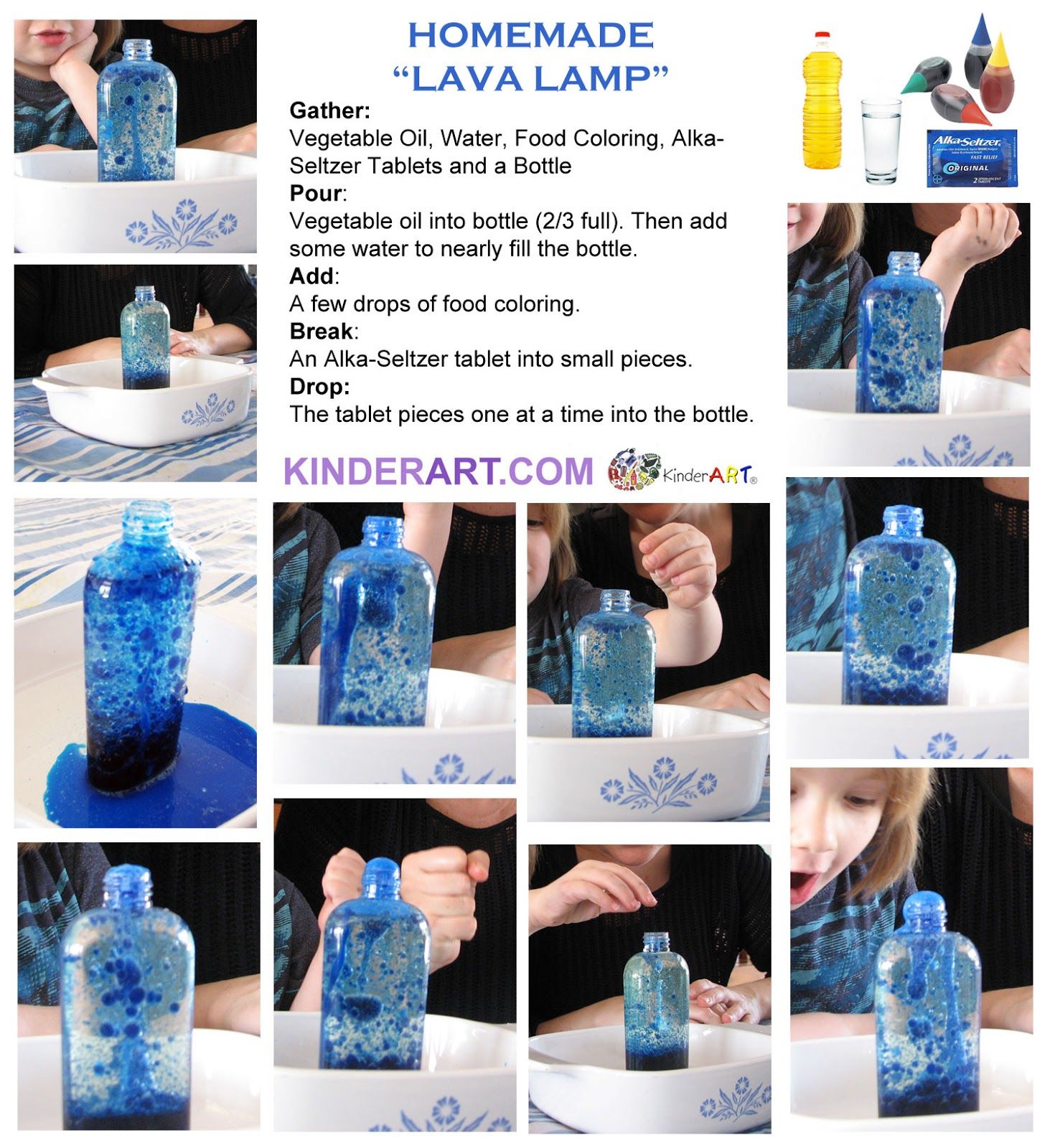 Homemade lava lamp Fun and super easy  Homemade lava lamp Lava 