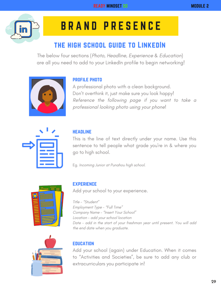 Complete Guide to Creating a LinkedIn Profile While in High School Go 