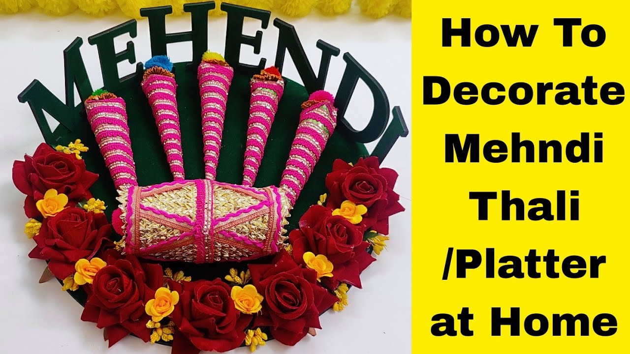 How to Create Mehndi Plates at Home with Dailymotion DIY Ideas