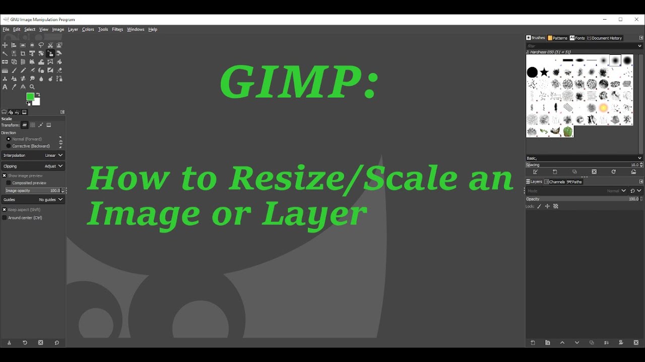 How to Increase Image Size in GIMP