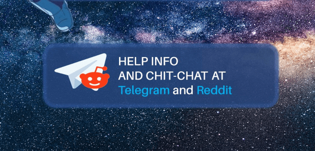 Telegram helpchat and Reddit discussion rules  Discovery