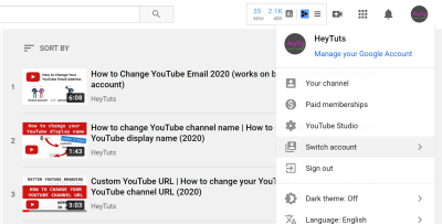 How to Change Your YouTube Account Email Address