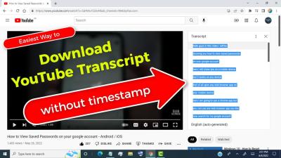 How to Copy a Transcript from YouTube Videos Easily