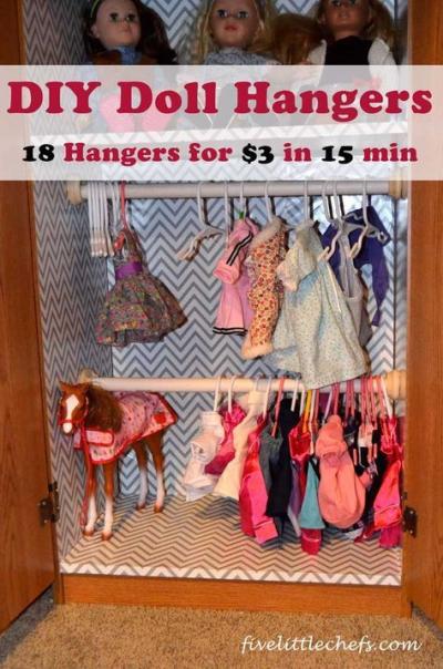 How to Create Doll Clothes Hangers with Easy Craft Ideas