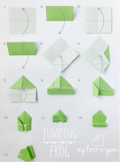 Learn to Make a Jumping Paper Frog