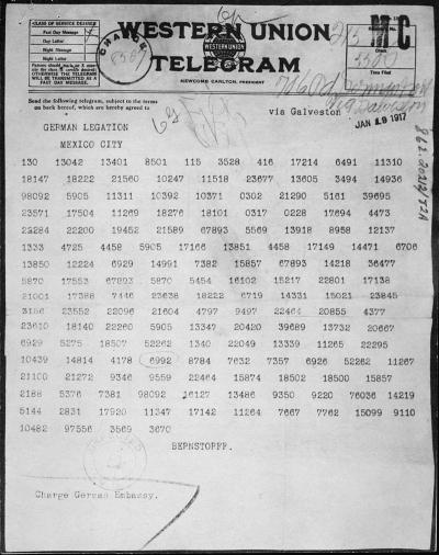 Exploring the Zimmermann Telegram and Its Historical Significance