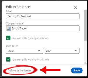 How to Delete Experience on LinkedIn