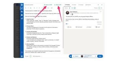 Finding and Managing Your LinkedIn Post Drafts