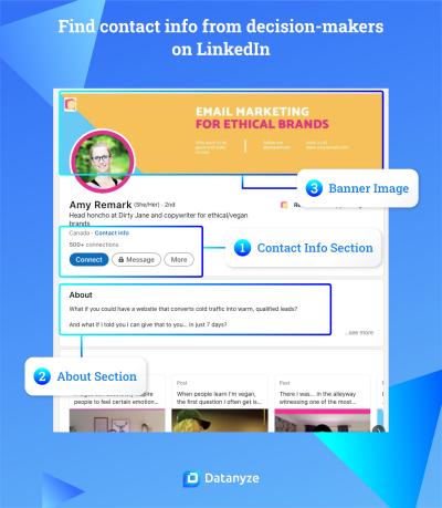 Getting Email Addresses from LinkedIn for Contact Information