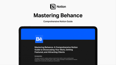 Mastering Behance for Beginners – A Comprehensive Guide to Platform Features