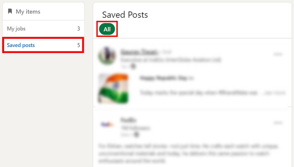 Accessing Your Saved Posts on LinkedIn