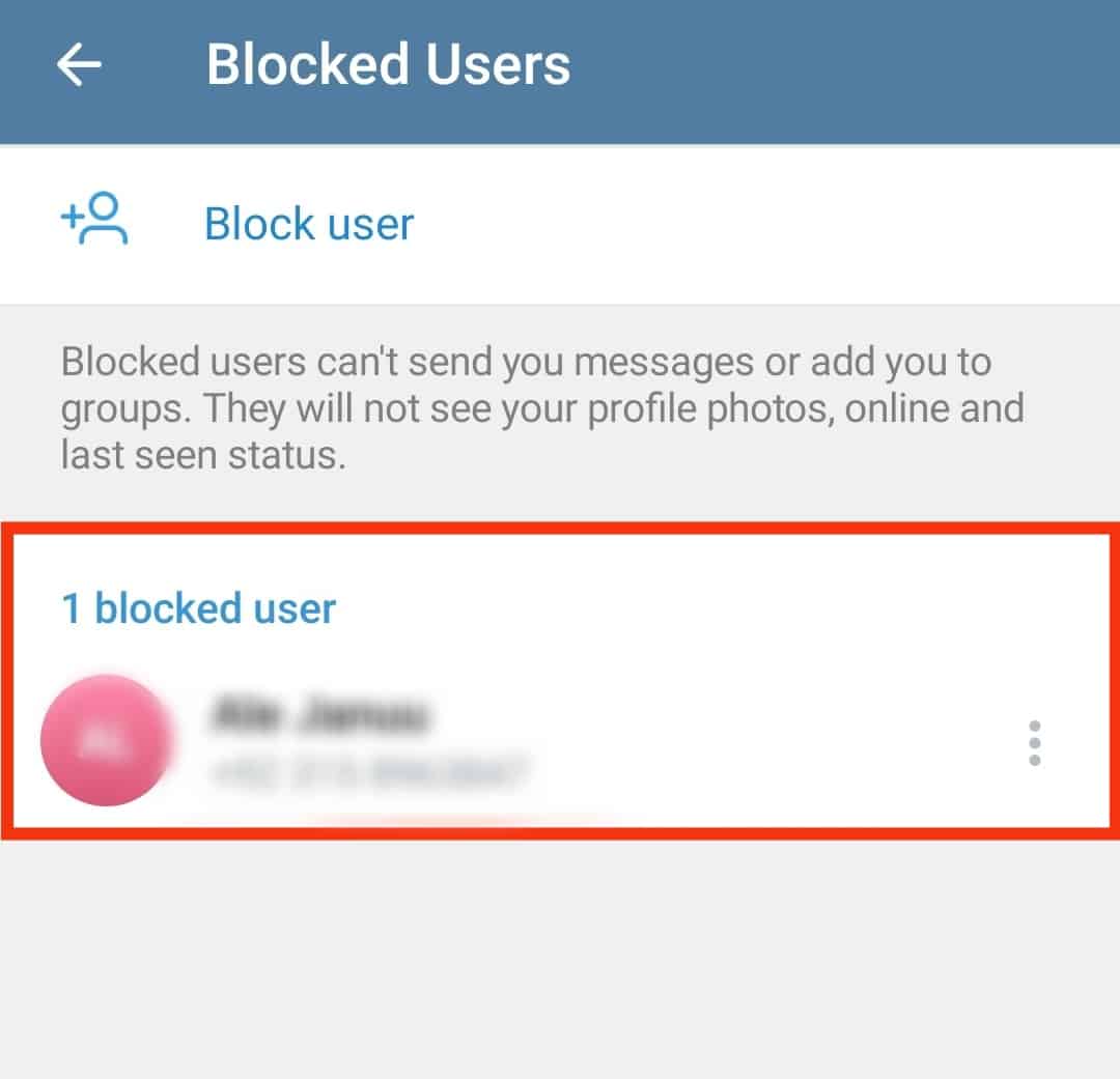 How To See Blocked Contacts on Telegram  ITGeared