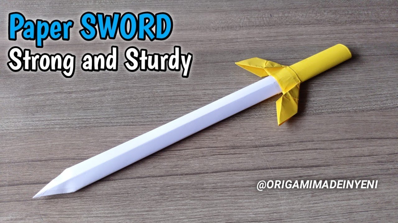 How To Make A Paper Sword Step By Step
