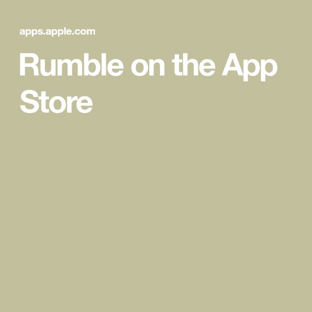 Origins of the Popular App Rumble