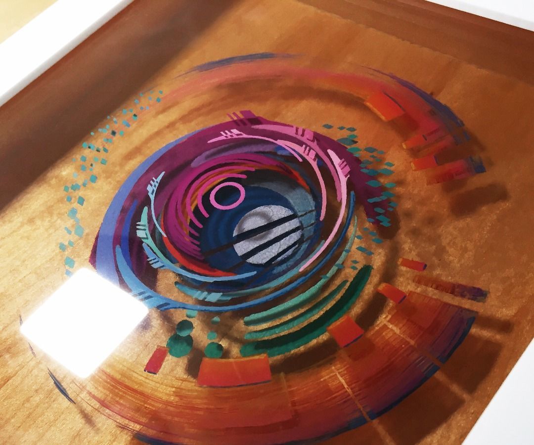 3D Painting Layered Resin and Acrylic Paint  Epoxy resin art Resin 