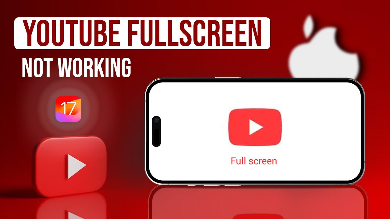 Fix YouTube Video Wont go full screen on iPhone  YouTube Full Screen 