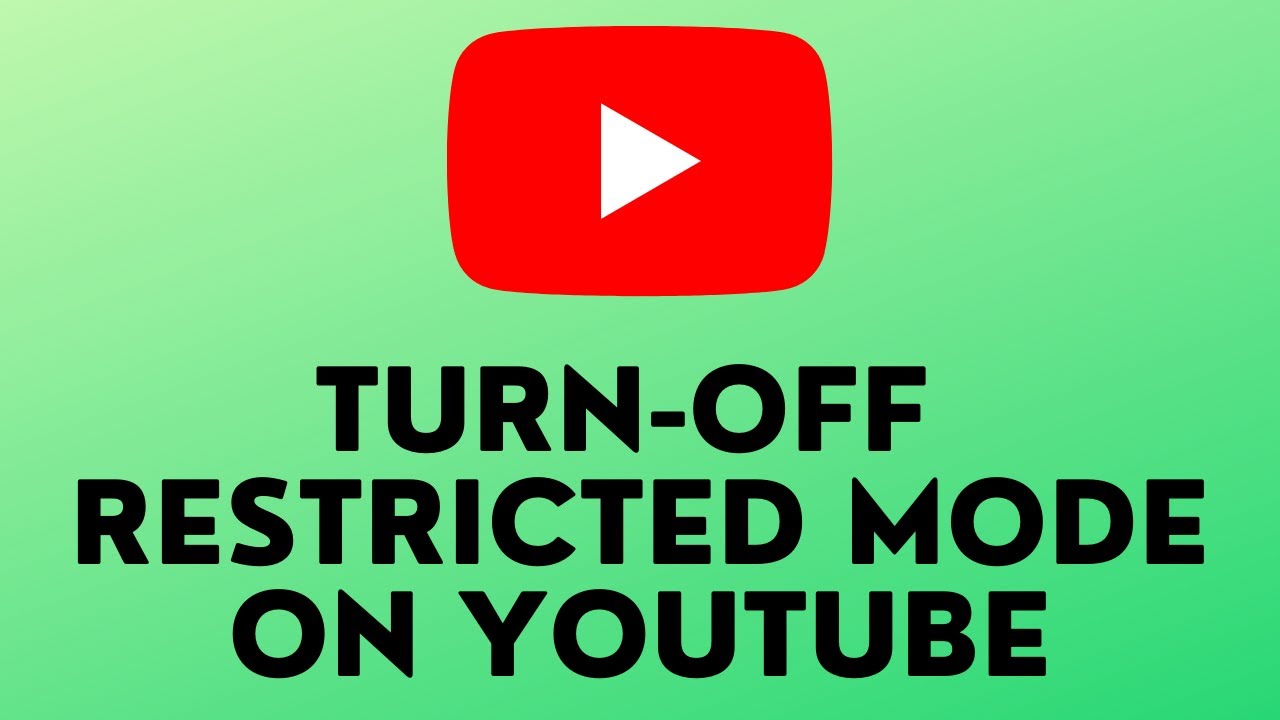 How To Turn Off Restricted Mode On Youtube 2021 YouTube