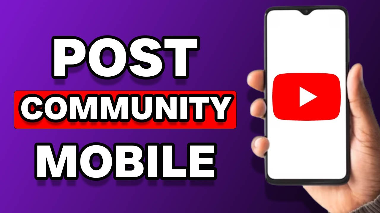 How To Make A Community Post On YouTube Mobile Full Tutorial  YouTube