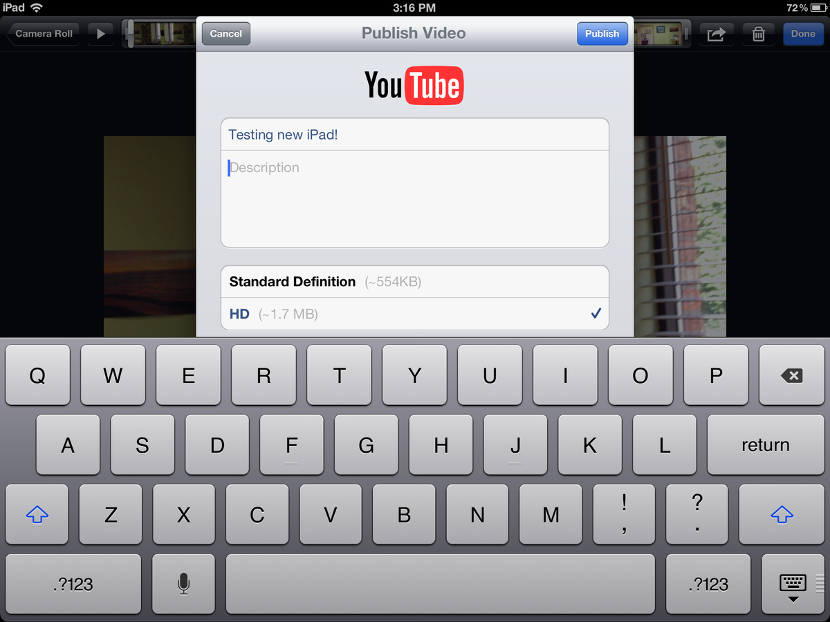 How to post a video to YouTube or Facebook from your new iPad  iMore