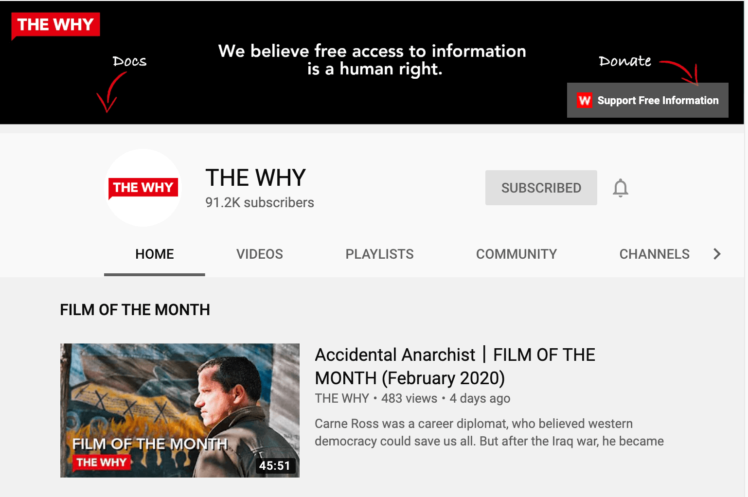 THE WHY  11 million views on Youtube THE WHYs channel grows 67 in 