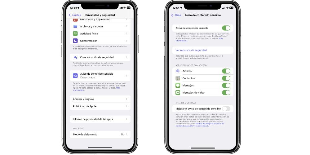 Cmo activar el aviso de contenido sensible en iOS 17