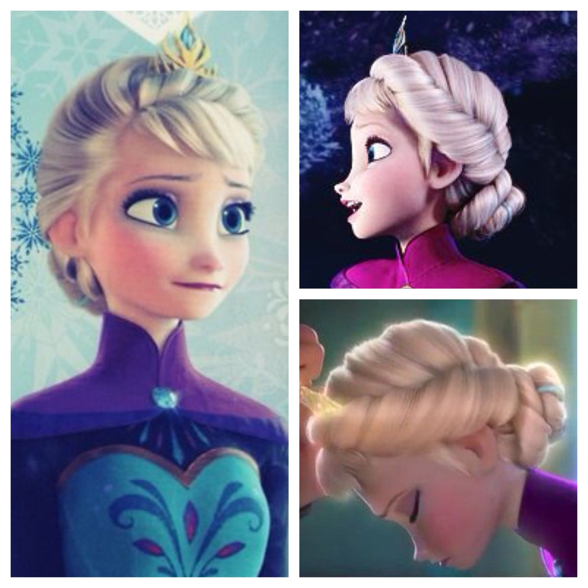 Elsa Different Hair